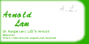 arnold lam business card